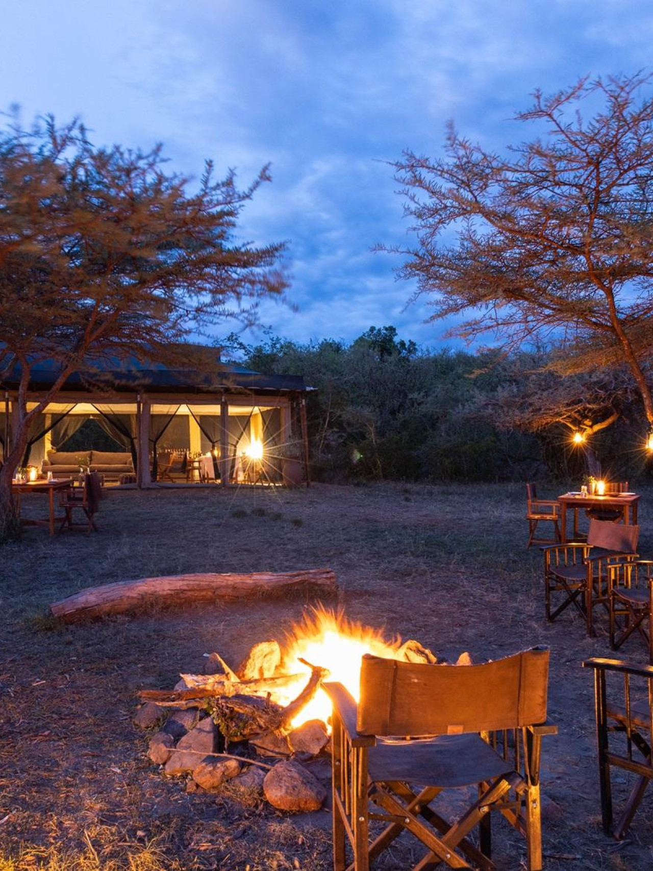 Authentisches Camp inmitten der Wildnis