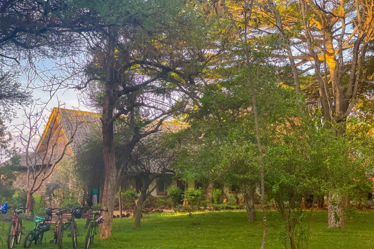 Gebaut mit natürlichen Materialien aus der Umgebung