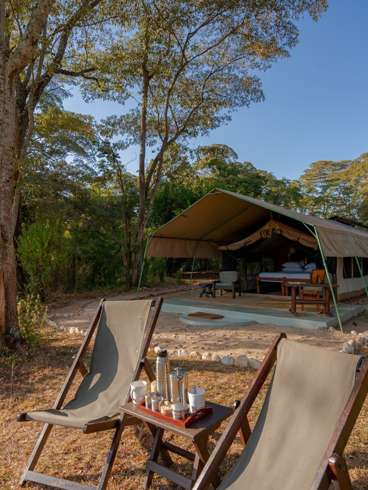 Authentisches Camp in der Wildnis Nordkenias