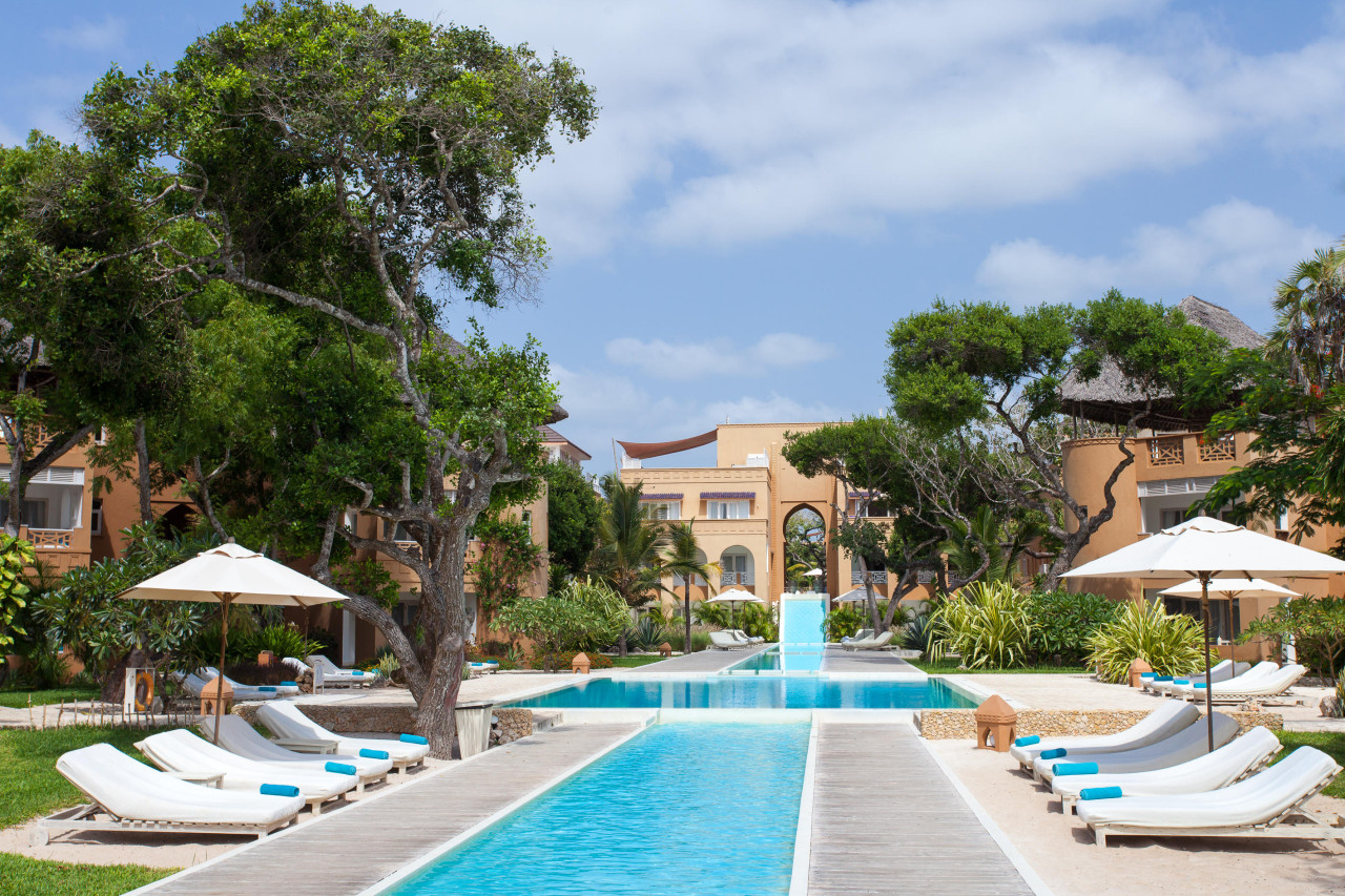 Stilvolles Hotel im Suaheli-Stil am Ufer von Watamu
