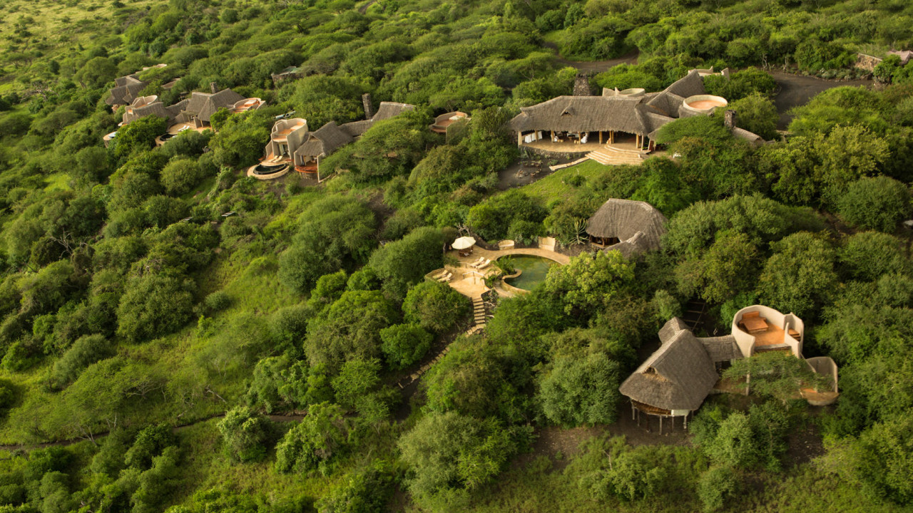 Luxus-Camp im Herzen der Chyulu Hills gelegen