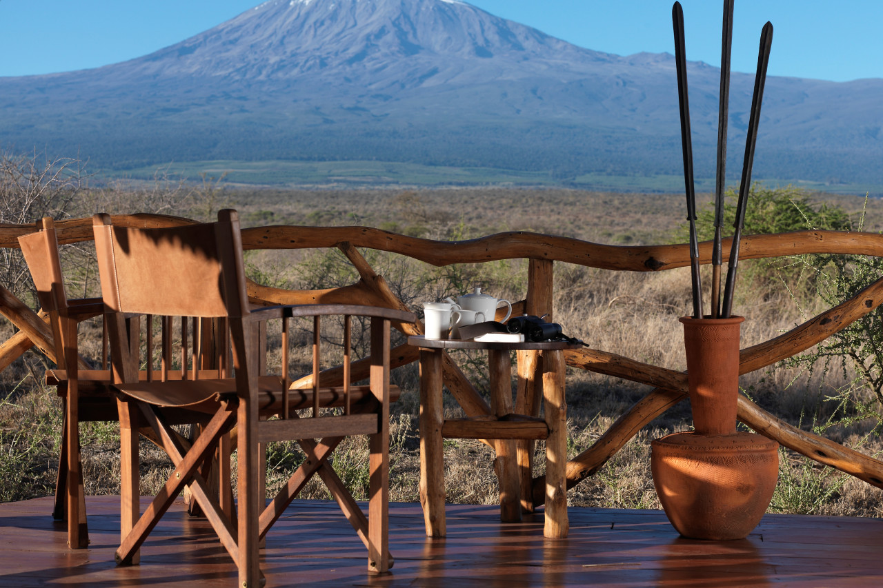 Die beste Lage für Ausblick auf den Kilimanjaro