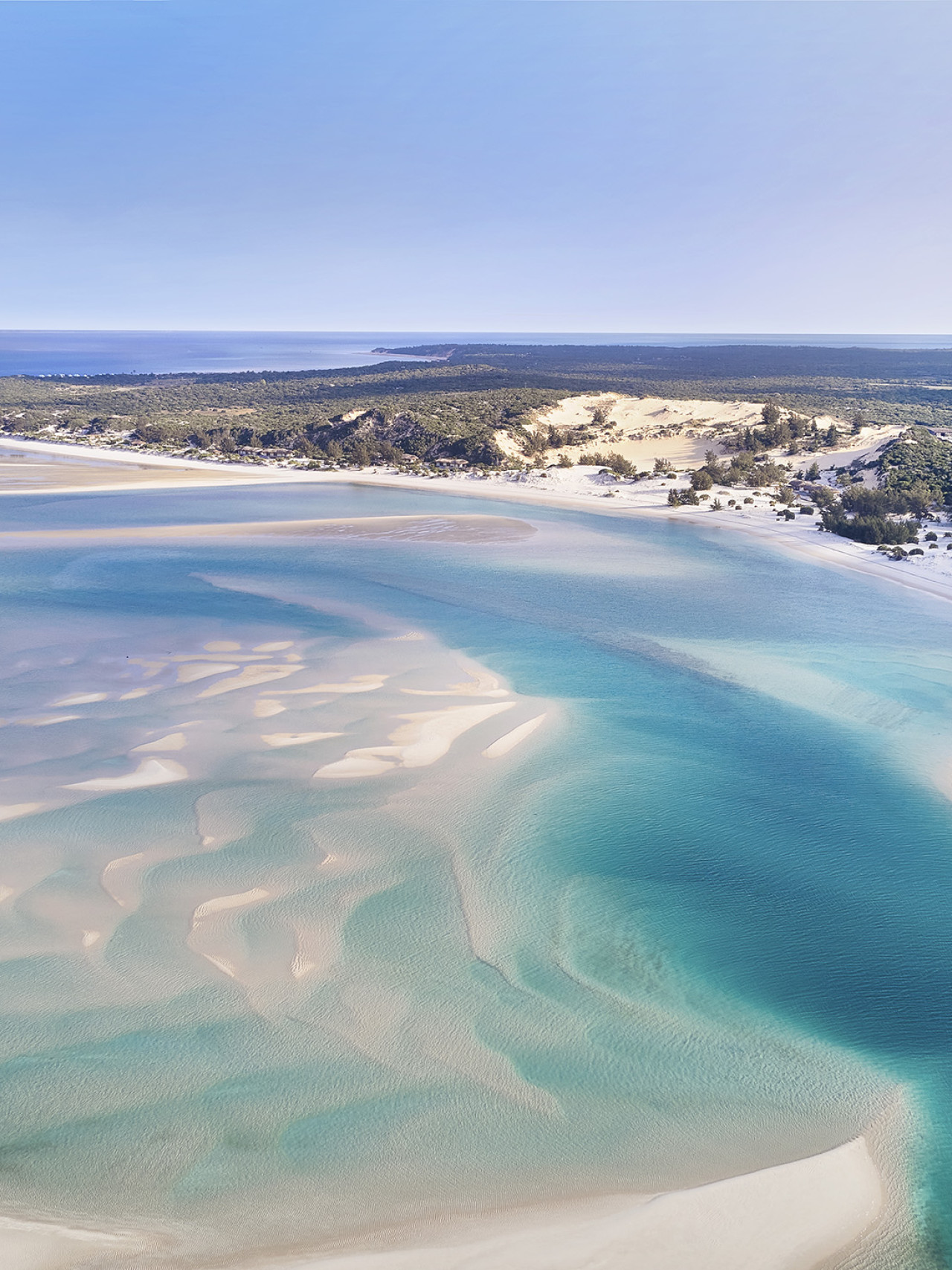 Großes Schutzgebiet mit Wald, Strand und Sanddünen