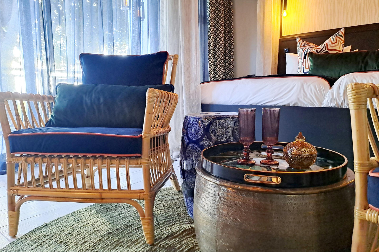 Farbenfrohe Zimmer mit allem gewünschten Komfort