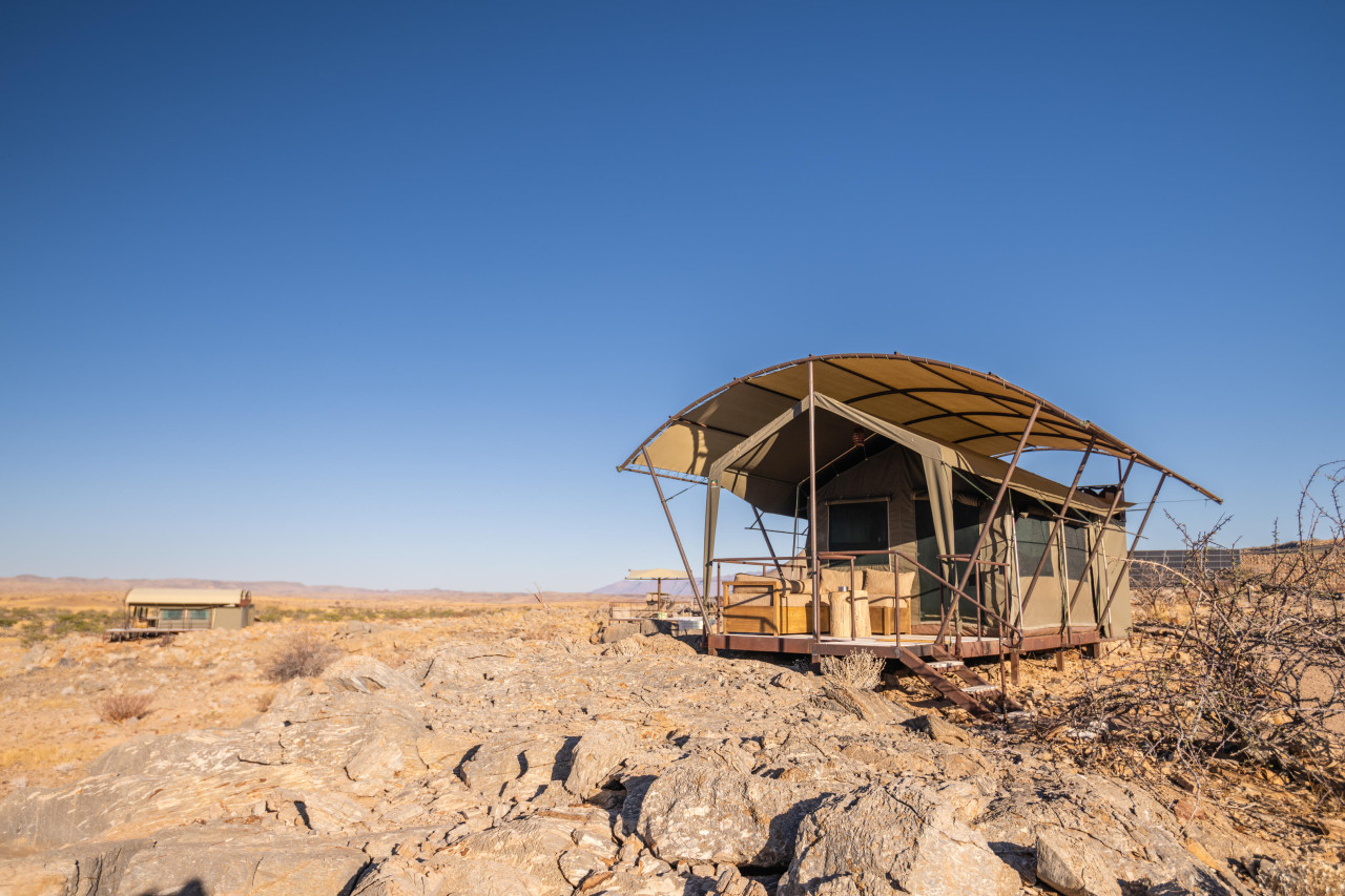 Privater Rückzugsort in Safari-Zelten