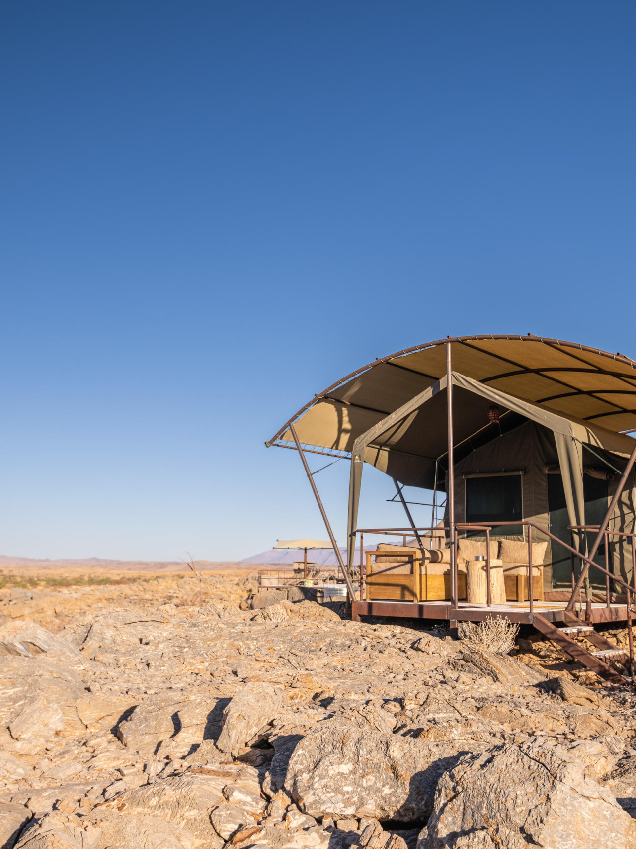 Privater Rückzugsort in Safari-Zelten