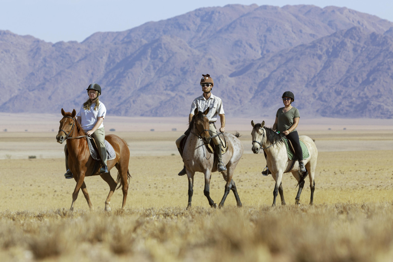 Reitsafari in der malerischen Landschaft