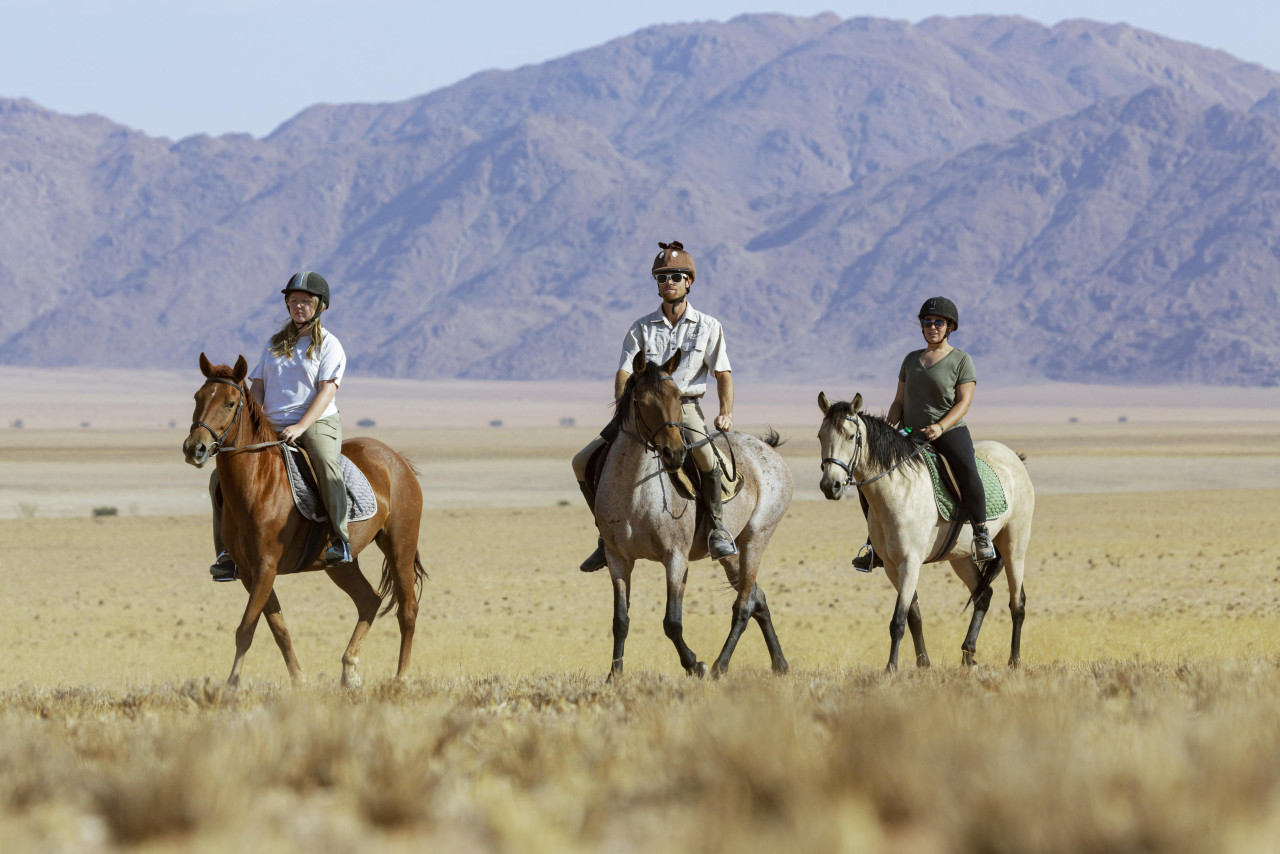 Reitsafari in der malerischen Landschaft