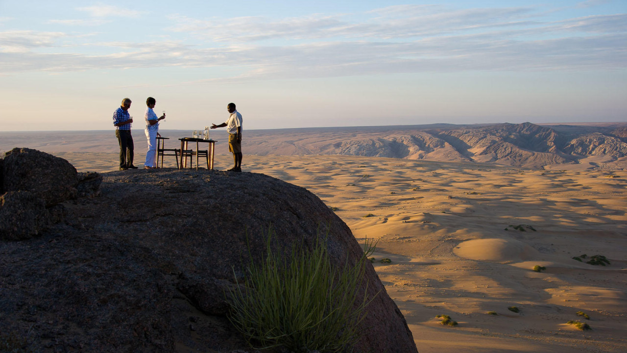 Unvergesslicher Sundowner mit atemberaubenden Blick
