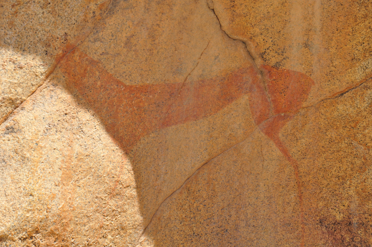 Tausend Jahre alte Felsmalereien