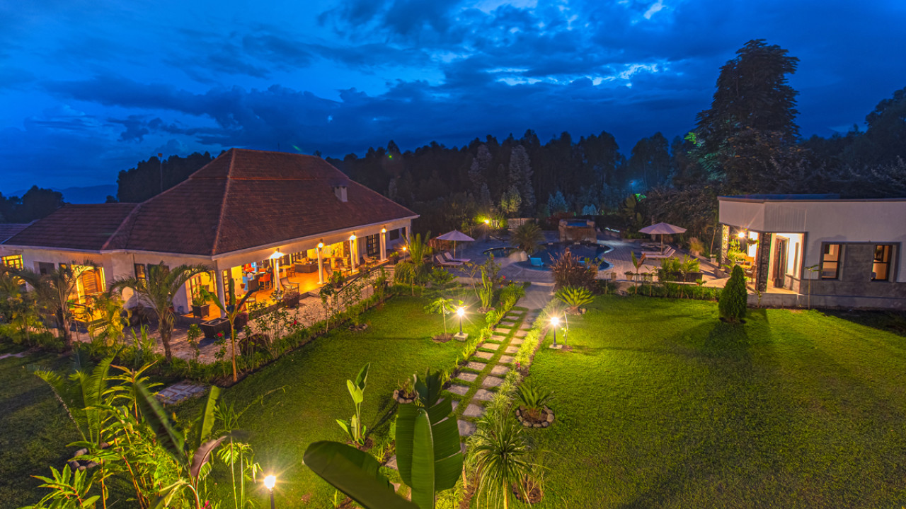 Gute Lodge als Ausgangspunkt für ein Gorilla Trekking