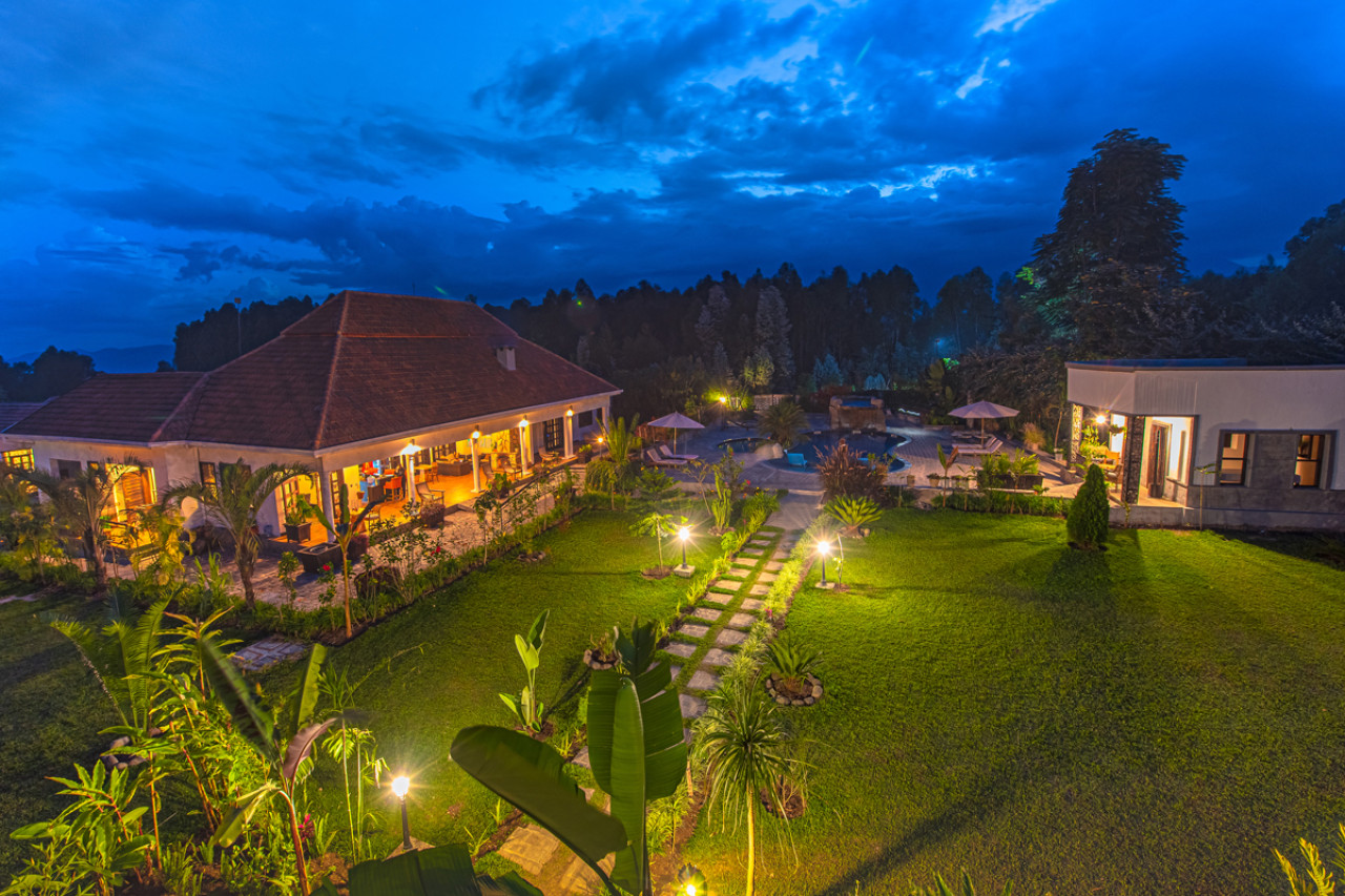 Gute Lodge als Ausgangspunkt für ein Gorilla Trekking