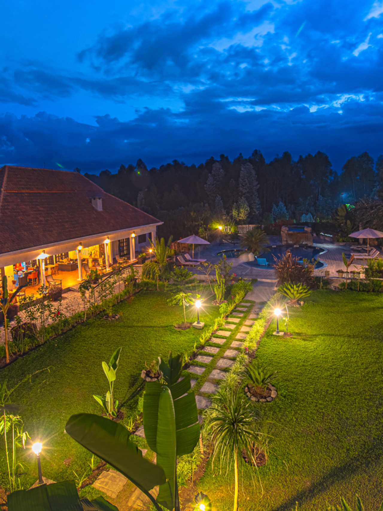 Gute Lodge als Ausgangspunkt für ein Gorilla Trekking