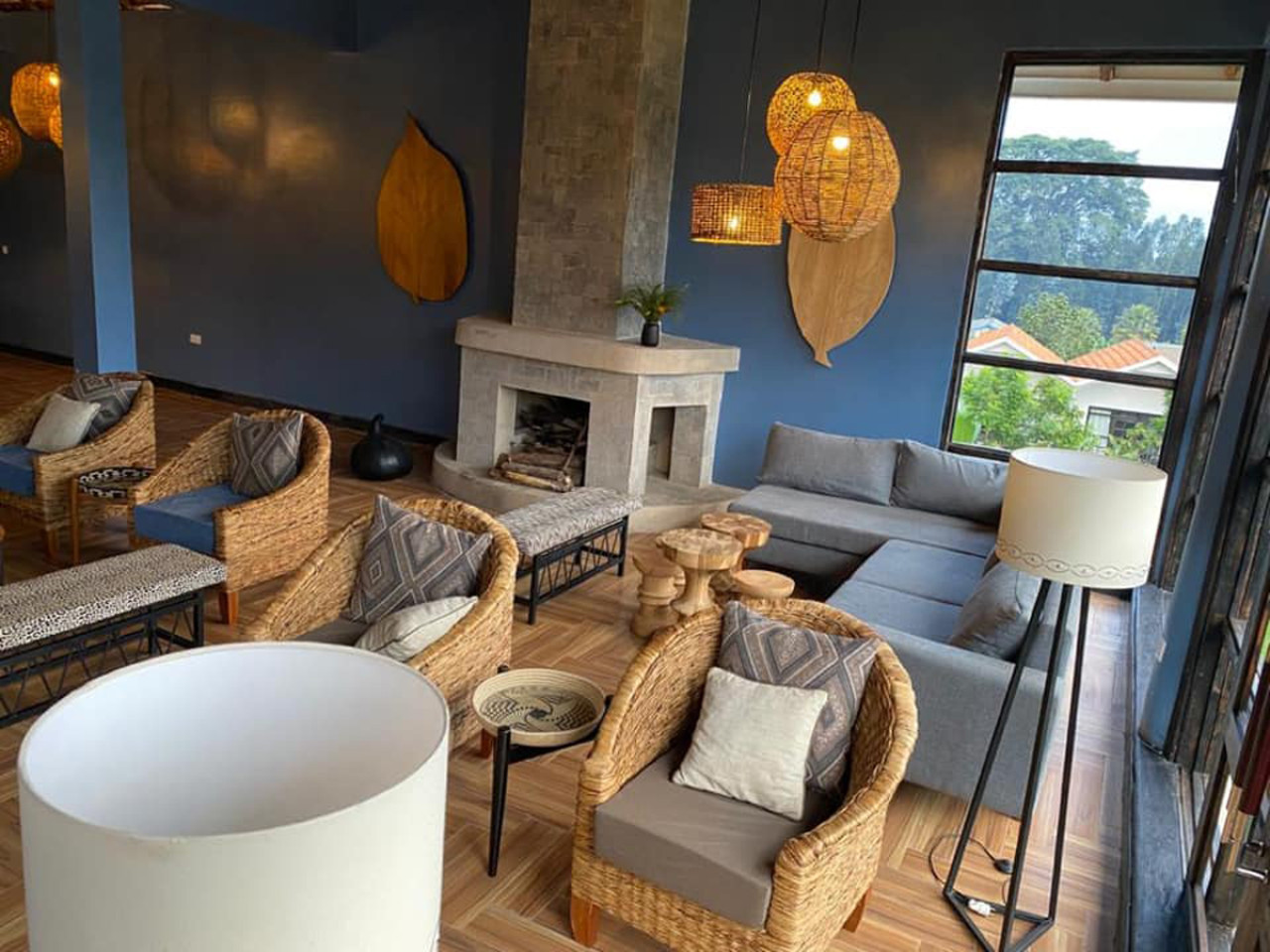 Hotel-Lounge für Treffen und Gespräche
