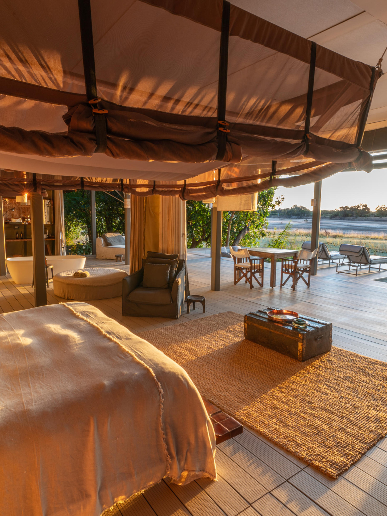 Klassische Zelte mit fantastischem Panoramablick