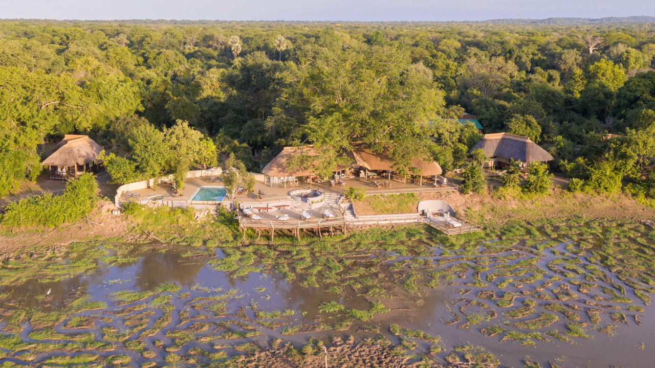 Blick auf den Fluss im South Luangwa Nationalpark