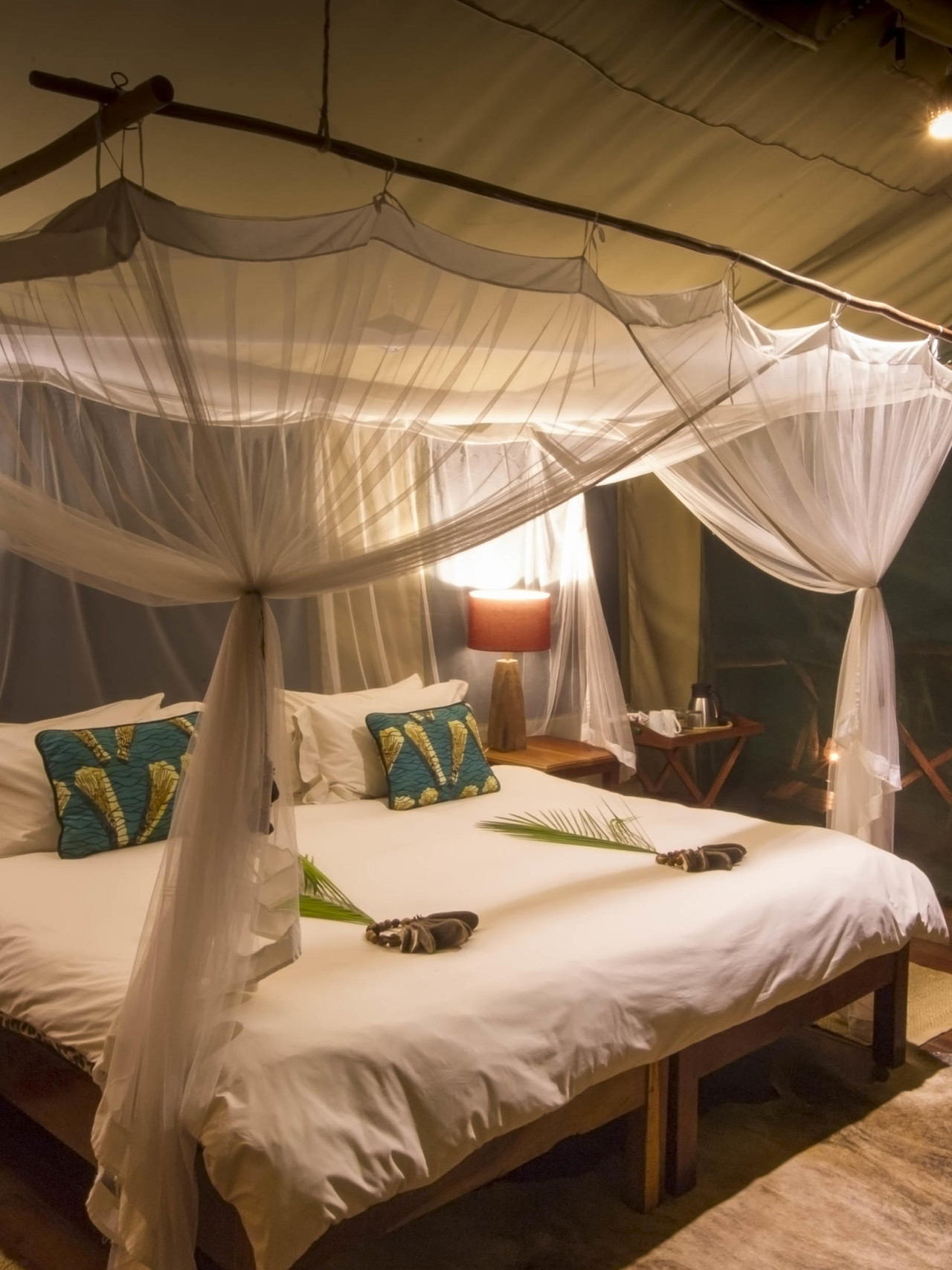 Gemütliches Zelt mit Veranda und herrlichem Blick