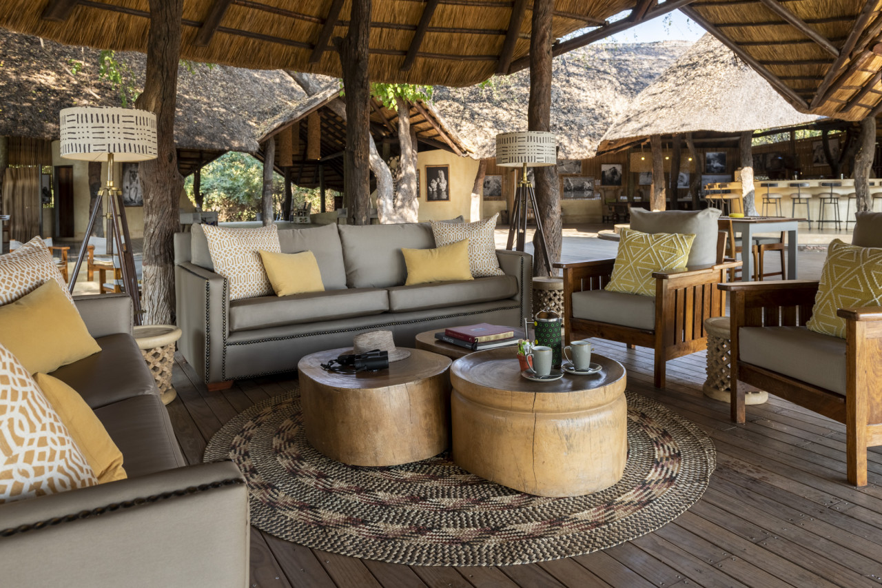 Gemütliche Lounge mit tollen Fotobüchern