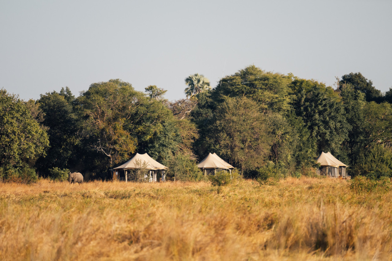 Authentisches Camp am Rande einer spektakulären Lagune