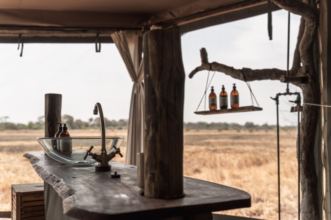 Naturnahes Badezimmer mit perfekter Aussicht