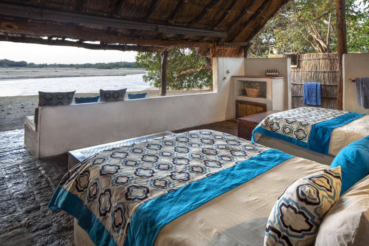 Offene Raumgestaltung für eine Brise in der Nacht