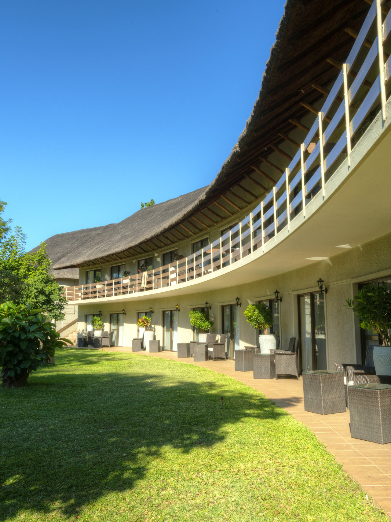 Die Lodge liegt in der Nähe von den Victoriafällen