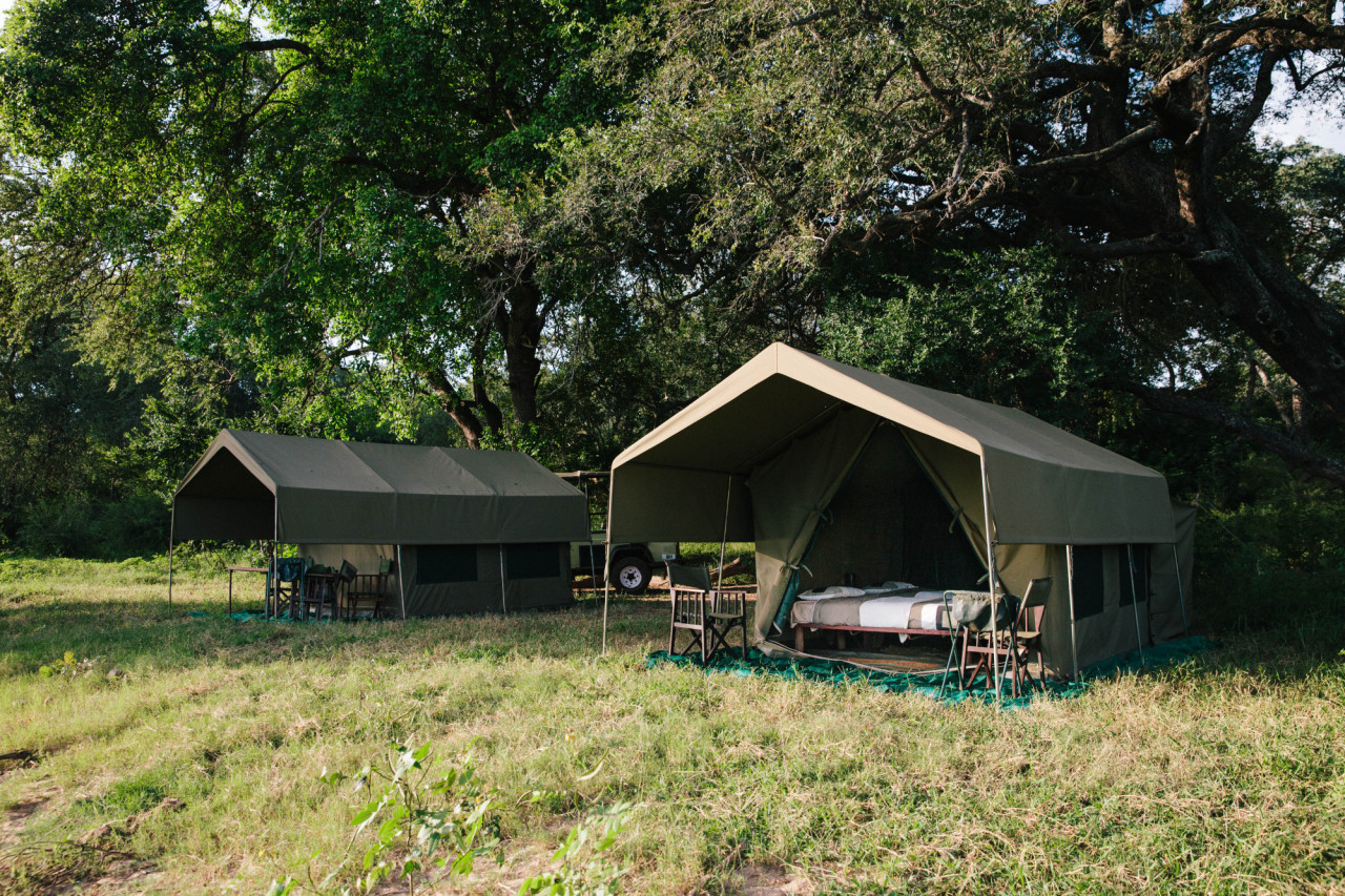 Authentisches Safari-Camp mit vier Zelten