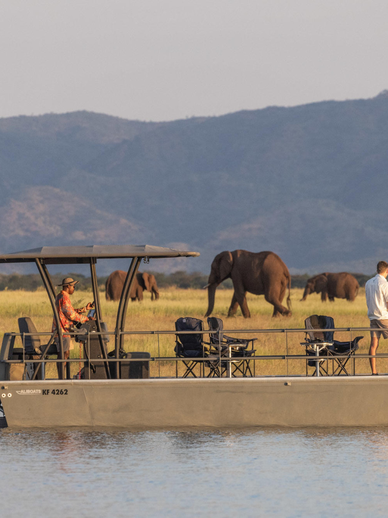 Erkundung auf dem Lake Kariba im Nationalpark