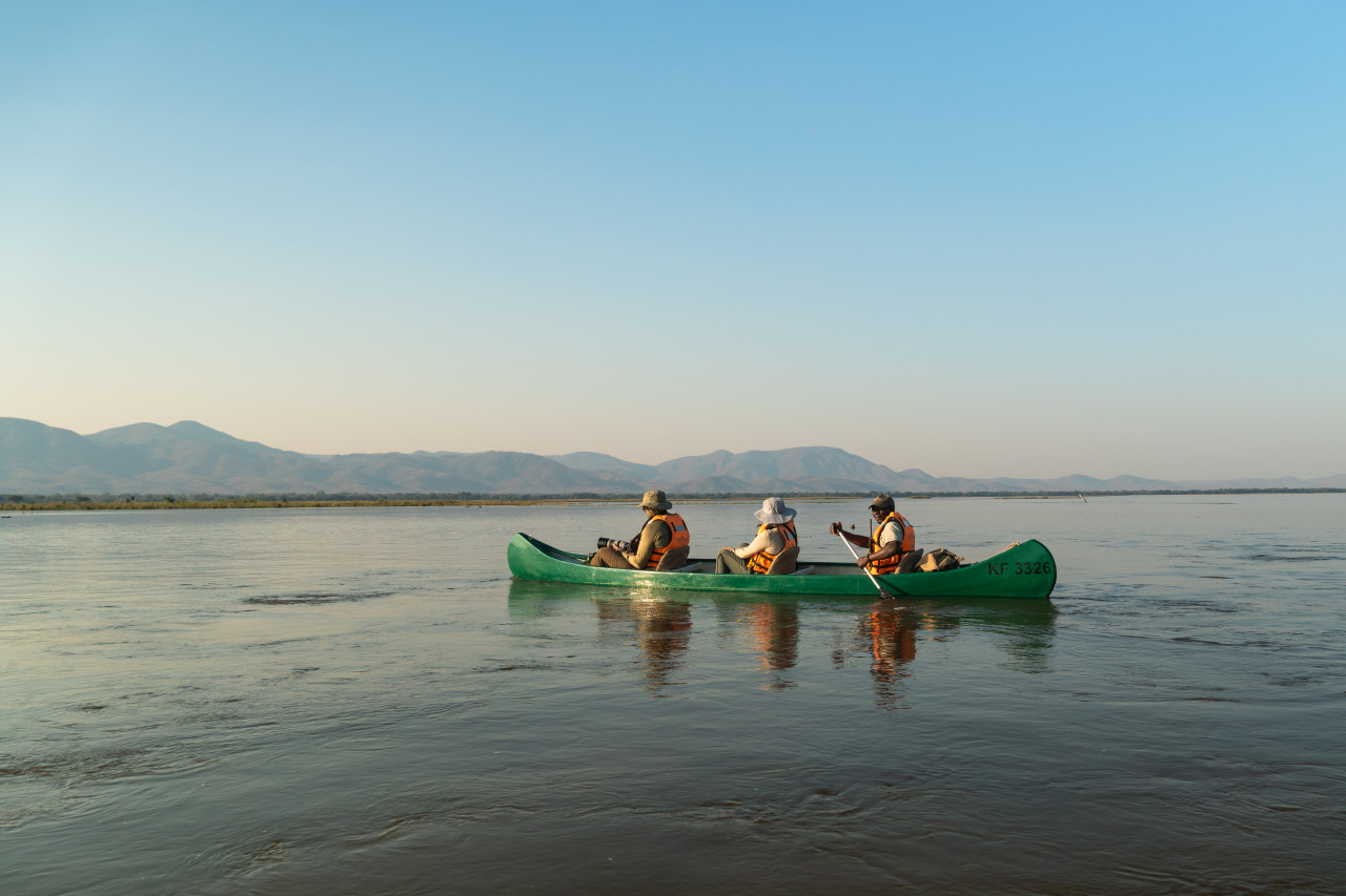 In der Stille dahingleiten und die Natur genießen