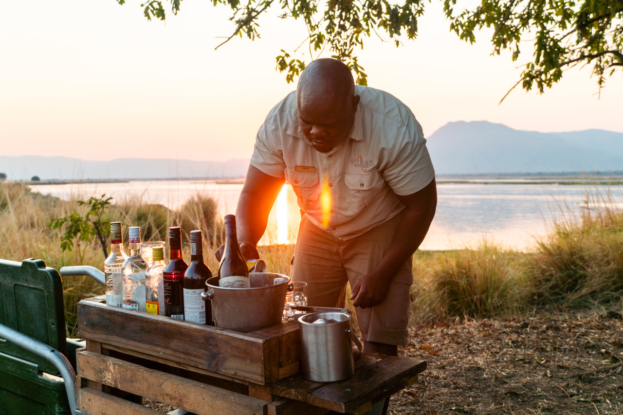 Unvergesslicher Sundowner mit freundlichem Service