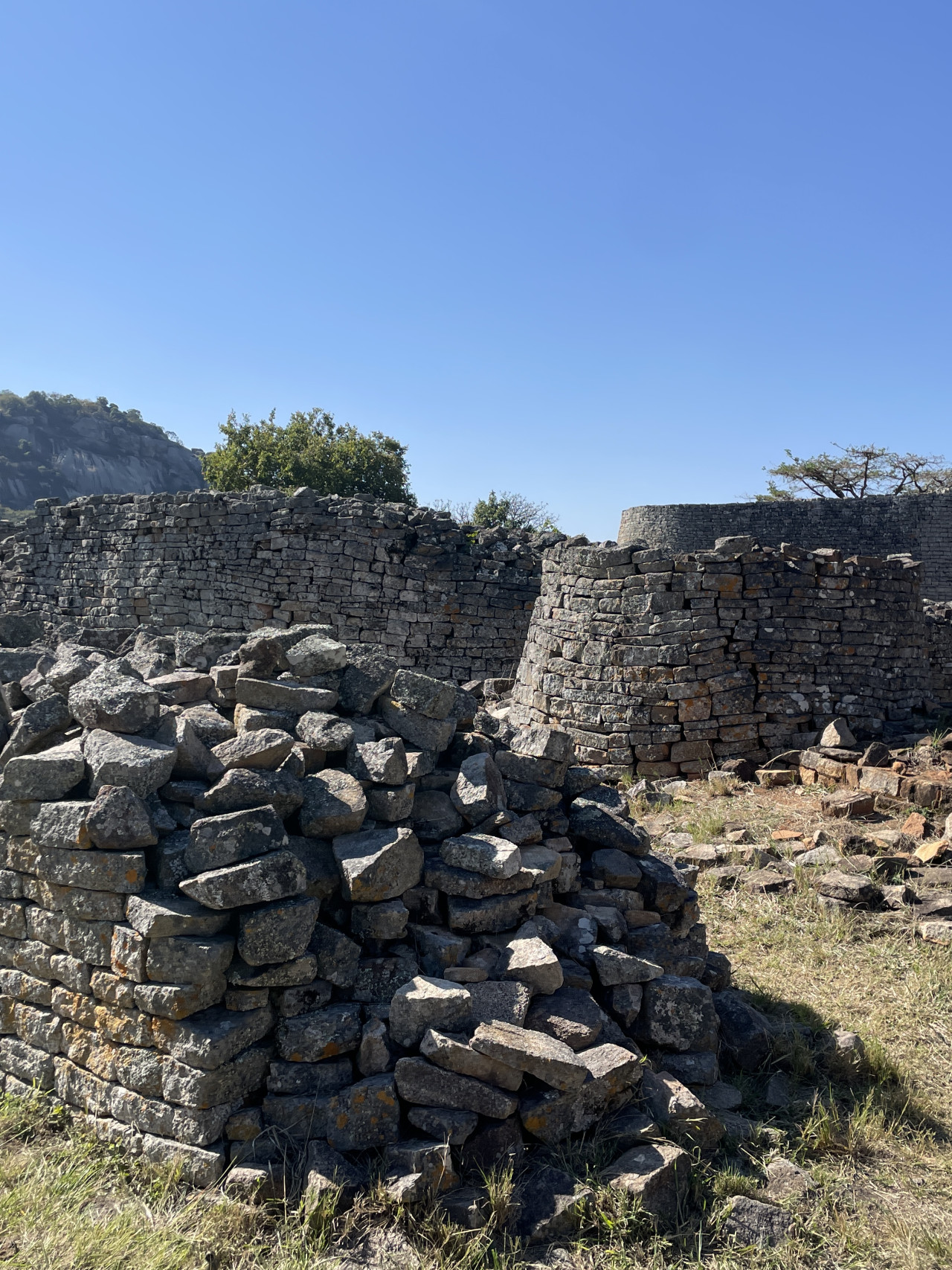 Historische Ruinen in Great Zimbabwe