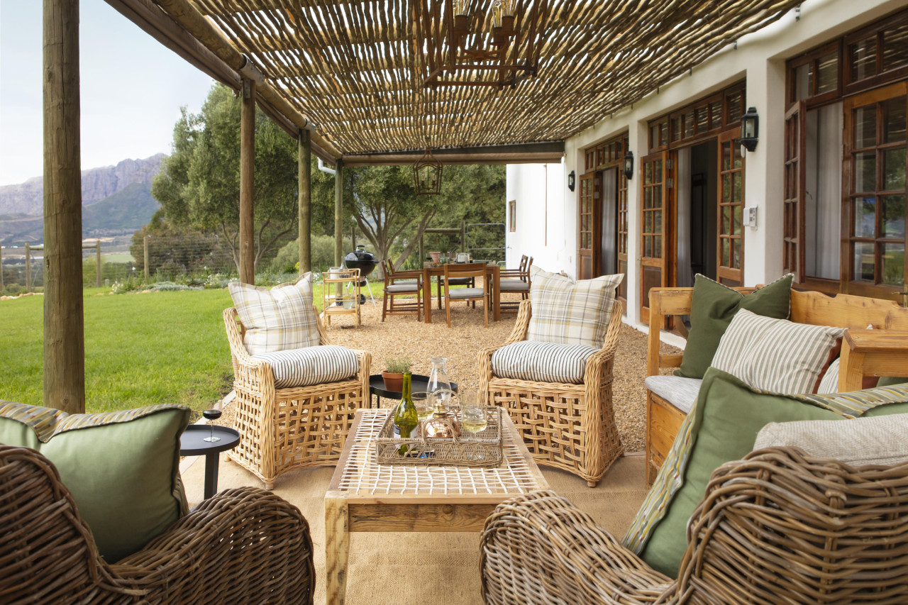 Jedes Cottage mit Veranda und herrlichem Ausblick