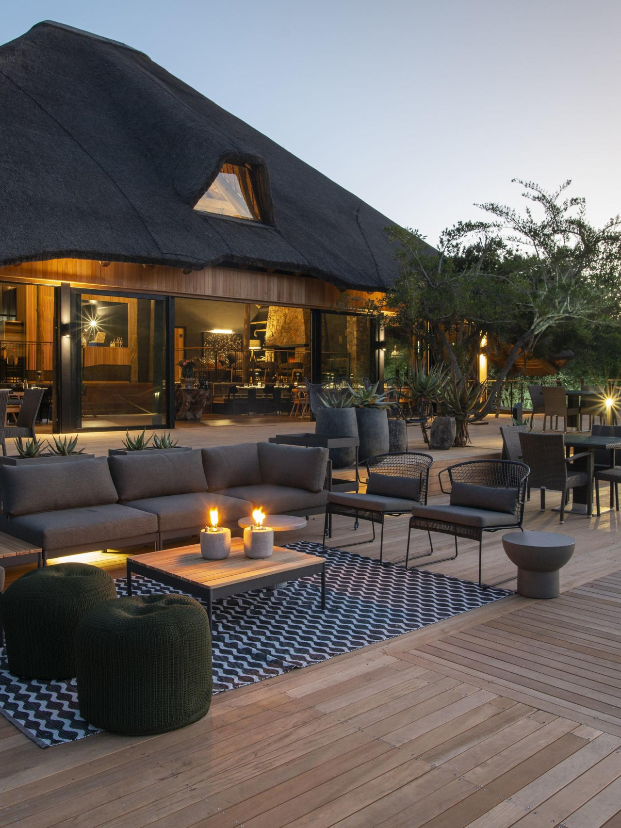 Luxuriöse Lodge in einem malariafreien Gebiet