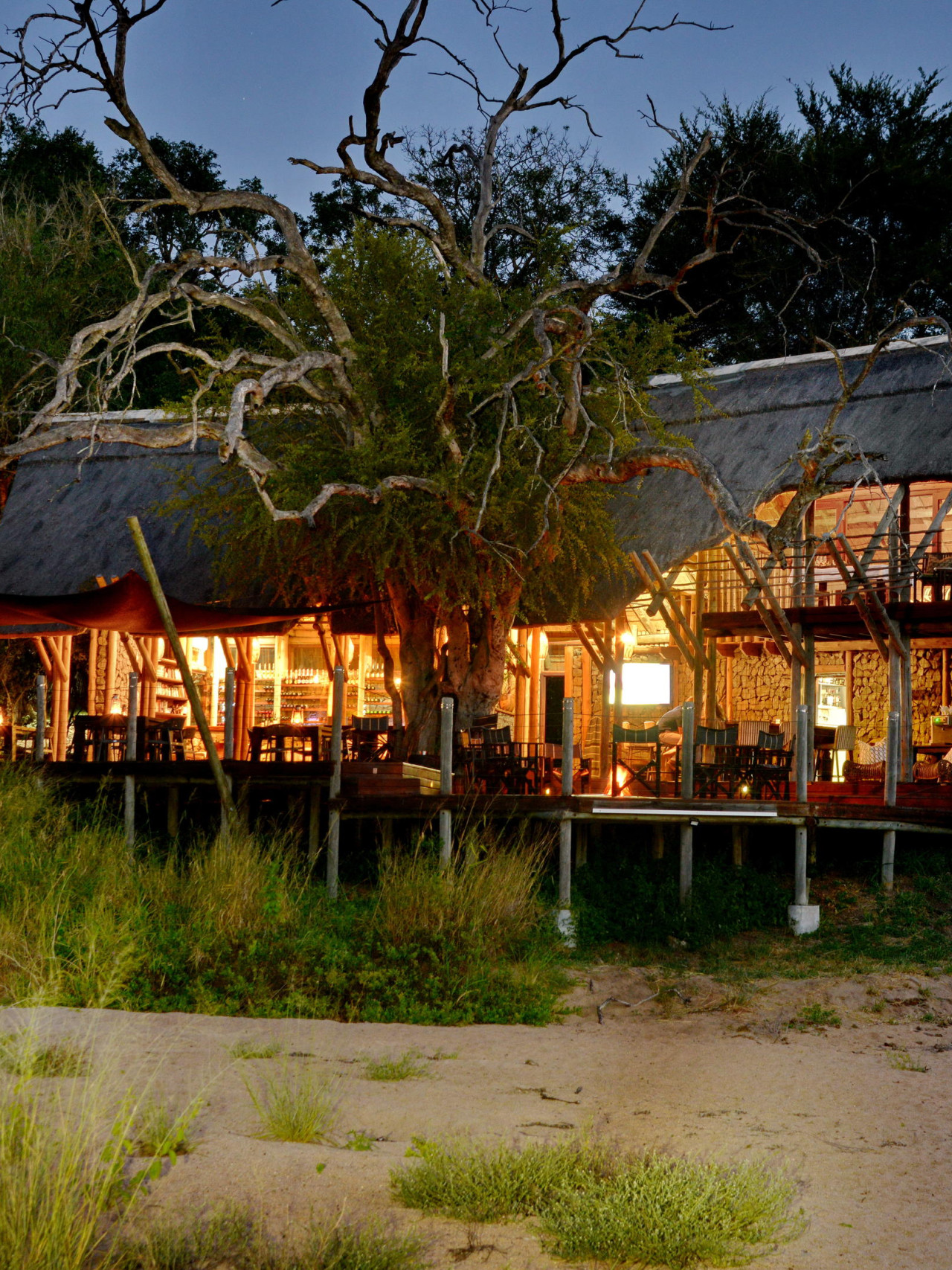 Exklusive Lodge in einer privaten Konzession